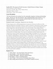 Research paper thumbnail of Upper Level Undergraduate Course on "Global Fiction on Climate Change"