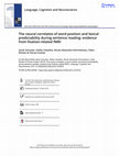 Research paper thumbnail of The neural correlates of word position and lexical predictability during sentence reading: evidence from fixation-related fMRI