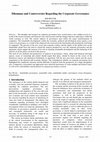 Research paper thumbnail of Dilemmas and Controversies Regarding the Corporate Governance ION BUCUR