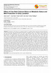 Research paper thumbnail of Effect of Cow Start Calcium Bolus on Metabolic Status and Milk Production in Early Lactation