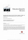 Research paper thumbnail of Education Quarterly Reviews