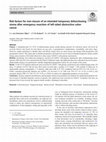 Research paper thumbnail of Risk factors for non-closure of an intended temporary defunctioning stoma after emergency resection of left-sided obstructive colon cancer