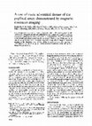 Research paper thumbnail of A case of cystic adventitial disease of the popliteal artery demonstrated by magnetic resonance imaging