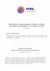 Research paper thumbnail of Participation et apprentissages d’adultes en milieu préscolaire communautaire : L’exemple du Chili