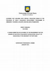 Research paper thumbnail of Catering for children with special education needs in the provision of early childhood development programme in Zimbabwe: towards a holistic and inclusive framework