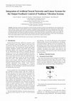 Research paper thumbnail of Integration of Artificial Neural Networks and Linear Systems for the Output Feedback Control of Nonlinear Vibration Systems