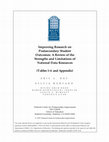 Research paper thumbnail of Improving Research on Postsecondary Student Outcomes: A Review of the Strengths and Limitations of National Data Resources