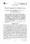 Research paper thumbnail of Network Languages for Intelligent Control