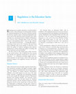 Research paper thumbnail of Regulations in the Education Sector