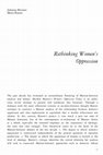 Research paper thumbnail of Rethinking Women’s Oppression