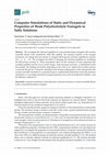 Research paper thumbnail of Computer Simulations of Static and Dynamical Properties of Weak Polyelectrolyte Nanogels in Salty Solutions