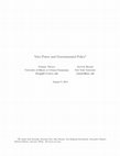 Research paper thumbnail of Veto Power and Governmental Policy