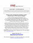 Research paper thumbnail of Burnout, anxiety and depression in healthcare workers during the early COVID-19 period in Singapore