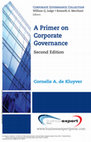 Research paper thumbnail of Primer on Corporate Governance (2E, 2013)