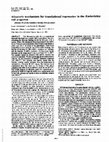 Research paper thumbnail of Biochemi ' stry Allosteric mechanism for translational repression in the Escherichia coli a operon ( ribosomes / S 4 protein / translational initiation / RNA pseudoknot )