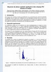 Research paper thumbnail of Moyenne de phase spatiale appliquée à des champs PIV résolus en temps