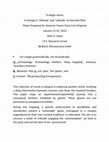 Research paper thumbnail of To Begin Anew: A Change in 'Attitude' and 'Latitude' at Haunted Sites Paper Prepared for Hanover Tavern Para-Con (Virginia) January 21-22, 2022