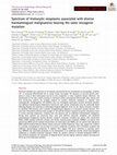 Research paper thumbnail of Spectrum of histiocytic neoplasms associated with diverse haematological malignancies bearing the same oncogenic mutation