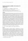 Research paper thumbnail of Spatial and temporal variability in the structure of a tropical forest