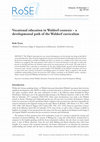 Research paper thumbnail of Vocational education in Waldorf-contexts – a developmental path of the Waldorf curriculum