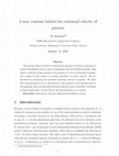 Research paper thumbnail of A new constant behind the rotational velocity of galaxies