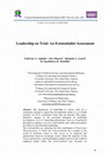 Research paper thumbnail of Leadership on Trial: An Existentialist Assessment