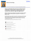 Research paper thumbnail of Fluted and Basally Thinned Concave-Base Points of Obsidian in the Borden Collection from Inyo County, Alta California: Age and Significance