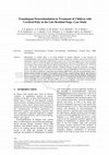 Research paper thumbnail of Translingual Neurostimulation in Treatment of Children with Cerebral Palsy in the Late Residual Stage. Case Study