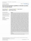 Research paper thumbnail of Potential biotechnological capabilities of cultivable mycobiota from carwash effluents