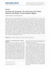 Research paper thumbnail of Drinking and Dropping’: On Interacting with Plastic Pollution and Waste in South-Eastern Nigeria