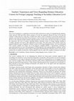 Research paper thumbnail of Teachers' Experiences and Views Regarding Distance Education Courses for Foreign Language Teaching at Secondary Education Level