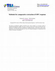 Research paper thumbnail of Methods for comparative extraction of OPC response