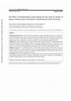 Research paper thumbnail of The Effect of Simultaneously Using Earplug and Eye mask on Quality of Sleep in Intensive Care Unit Patients: A Randomized Clinical Trial Study