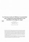 Research paper thumbnail of Los Veteranos truchos de Malvinas: la autenticidad como competencia metacomunicativa en las identidades del trabajo de campo