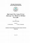 Research paper thumbnail of Optimal PLL Loop Filter Design for Mobile WiMax Via LM