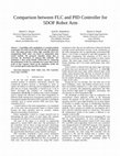 Research paper thumbnail of Comparison between FLC and PID Controller for 5DOF robot arm