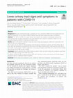 Research paper thumbnail of Lower urinary tract signs and symptoms in patients with COVID-19