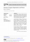 Research paper thumbnail of Insurance Company Opportunities and Threats