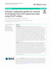 Research paper thumbnail of CDSnake: Snakemake pipeline for retrieval of annotated OTUs from paired-end reads using CD-HIT utilities