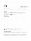 Research paper thumbnail of Comparison of Early Literacy iPad Applications : Children ' s Engagement