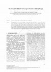 Research paper thumbnail of The ACCEPTABILITY of Caregiver Robots in Elderly People