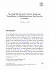 Research paper thumbnail of Serving Up Harm: Systemic Violence, Transitions to Adulthood and the Service Economy