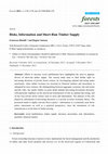 Research paper thumbnail of Article Risks, Information and Short-Run Timber Supply