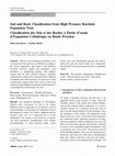 Research paper thumbnail of Soil and Rock Classification from High Pressure Borehole Expansion Tests