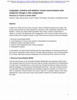 Research paper thumbnail of Languages, evolution and statistics: human sound systems were shaped by changes in bite configuration. Response to Tarasov Uyeda (2020)