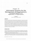 Research paper thumbnail of Information Systems for the Management of Organizations Conceptual Model for Its Application in Organizations 2