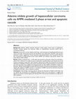 Research paper thumbnail of Adenine inhibits growth of hepatocellular carcinoma cells via AMPK-mediated S phase arrest and apoptotic cascade