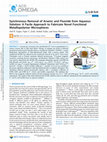 Research paper thumbnail of Synchronous Removal of Arsenic and Fluoride from Aqueous Solution: A Facile Approach to Fabricate Novel Functional Metallopolymer Microspheres