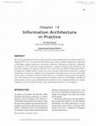 Research paper thumbnail of Information Architecture in Practice