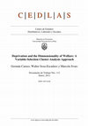 Research paper thumbnail of Deprivation and the Dimensionality of Welfare: A Variable-Selection Cluster-Analysis Approach German Caruso Universidad de San Andres